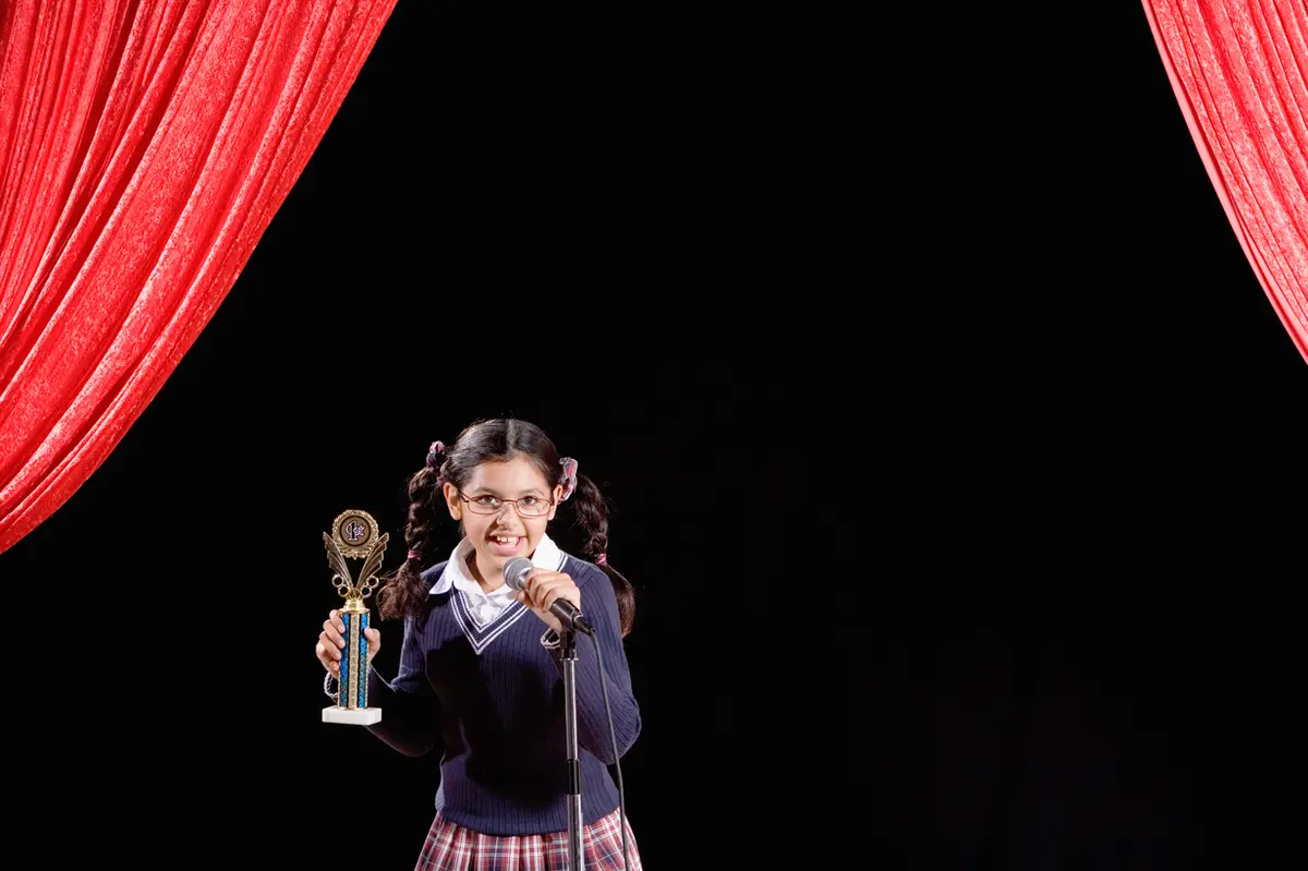 A child overcoming her speech and language delay