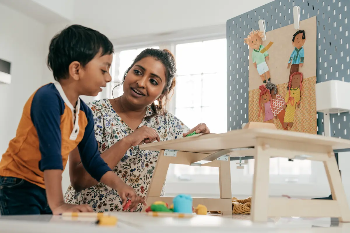 Child receving behavior ABA CBT therapy in Hyderabad